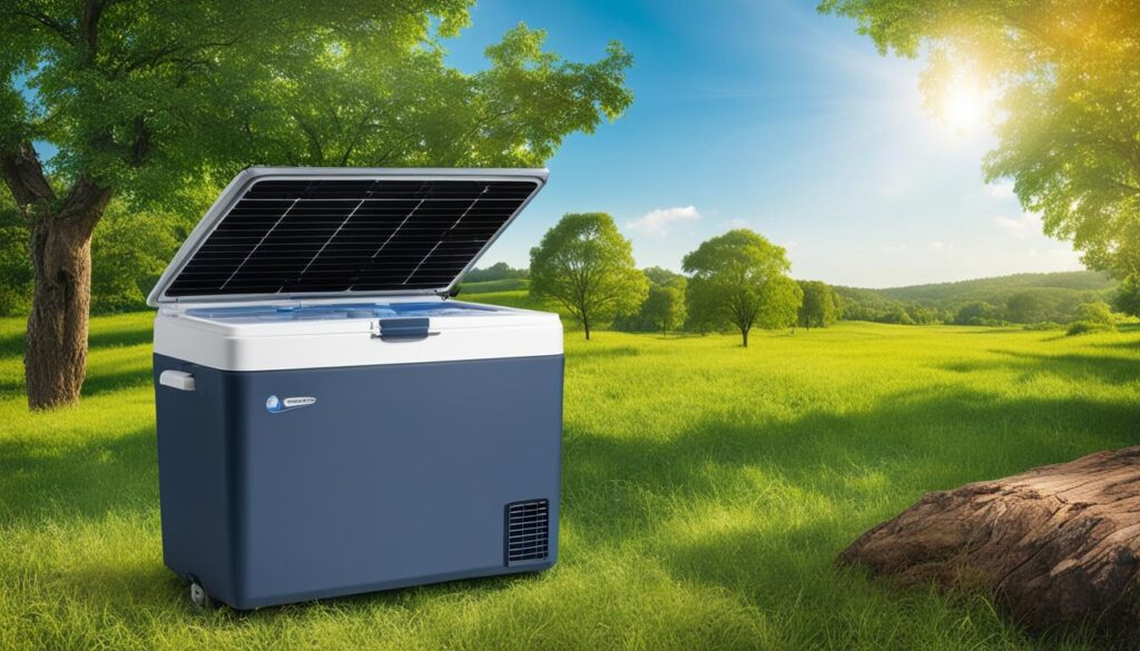 reduced carbon footprint with solar-powered cooling