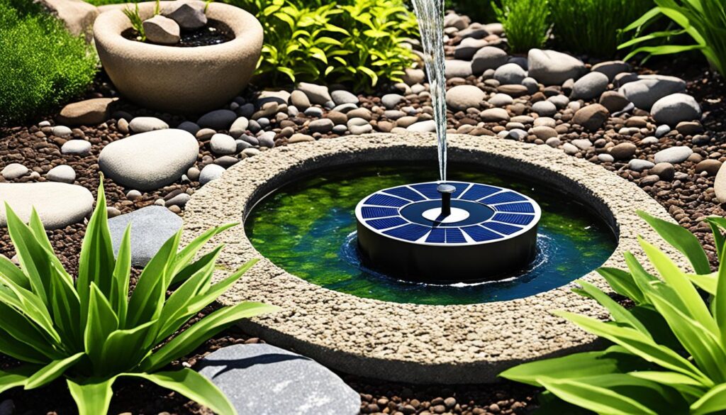 solar water fountain pump